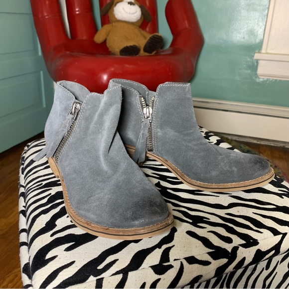 Dolce Vita Sutton Suede Side Zip Ankle Boots - Picture 1 of 4